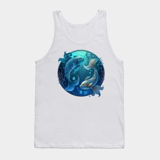 Pisces The Fish Zodiac Star Sign Tank Top